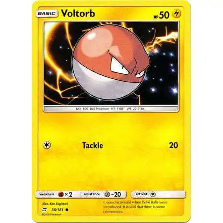 Pokemon Trading Card Game Sun & Moon Team Up Common Voltorb #38