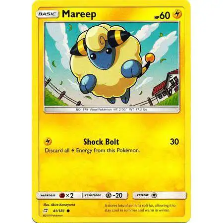 Pokemon Trading Card Game Sun & Moon Team Up Common Mareep #41