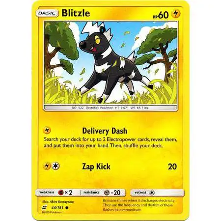 Pokemon Trading Card Game Sun & Moon Team Up Common Blitzle #44