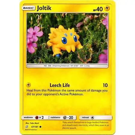 Pokemon Trading Card Game Sun & Moon Team Up Common Joltik #47 [Reverse Holo] [Lightly Played]