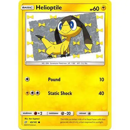 Pokemon Trading Card Game Sun & Moon Team Up Common Helioptile #49