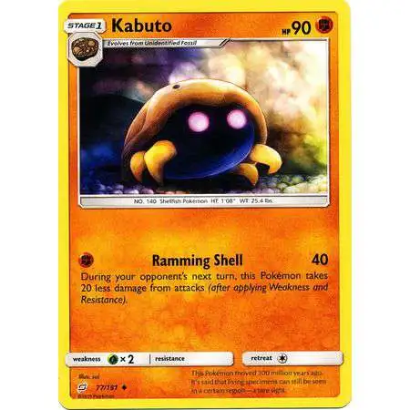 Pokemon Trading Card Game Sun & Moon Team Up Uncommon Kabuto #77