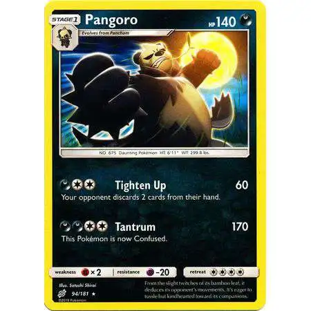 Pokemon Trading Card Game Sun & Moon Team Up Rare Pangoro #94