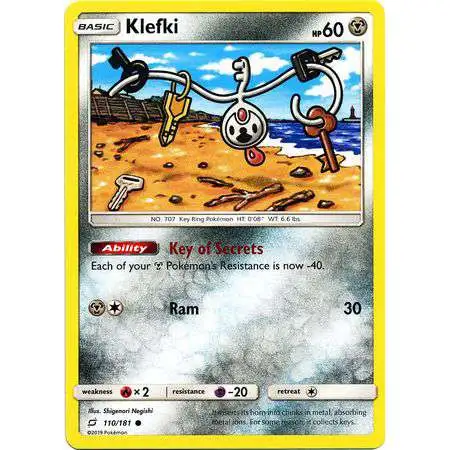 Pokemon Trading Card Game Sun & Moon Team Up Common Klefki #110