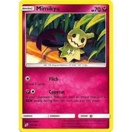 Pokemon Trading Card Game Sun & Moon Team Up Rare Mimikyu #112