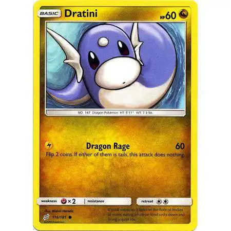 Pokemon Trading Card Game Sun & Moon Team Up Common Dratini #116