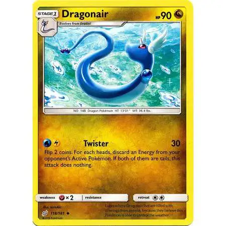 Pokemon Trading Card Game Sun & Moon Team Up Uncommon Dragonair #118