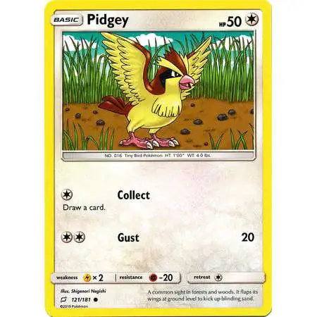 Pokemon Trading Card Game Sun & Moon Team Up Common Pidgey #121