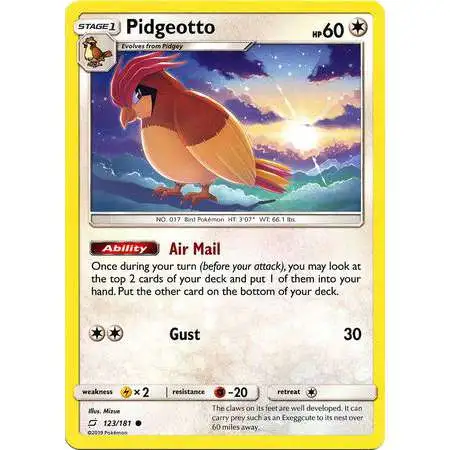Pokemon Trading Card Game Sun & Moon Team Up Common Pidgeotto #123