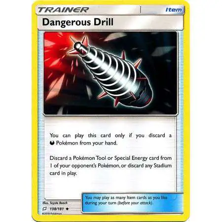 Pokemon Trading Card Game Sun & Moon Team Up Uncommon Dangerous Drill #138