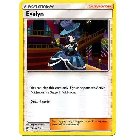 Pokemon Trading Card Game Sun & Moon Team Up Uncommon Evelyn #141