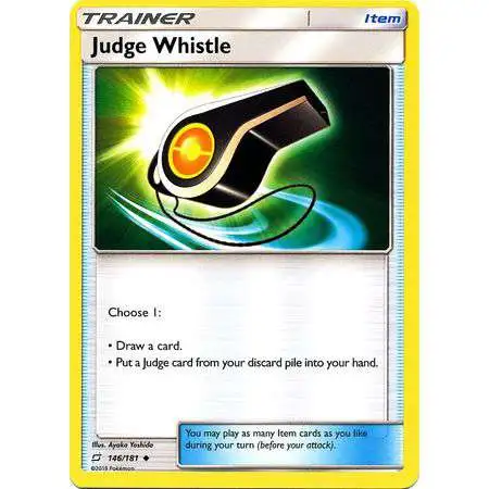 Pokemon Trading Card Game Sun & Moon Team Up Uncommon Judge Whistle #146