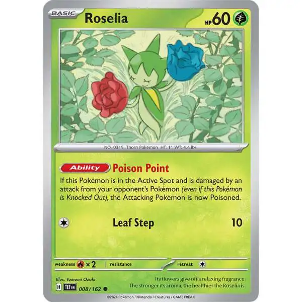 Pokemon Temporal Forces Common Roselia #8