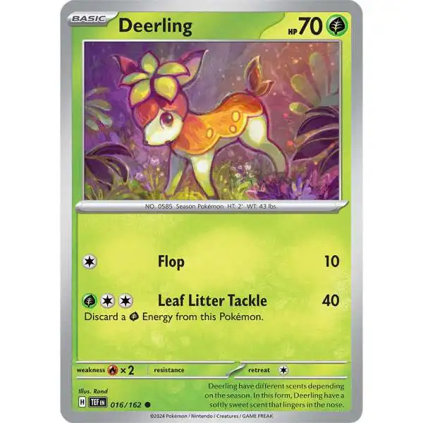 Pokemon Temporal Forces Common Deerling #16