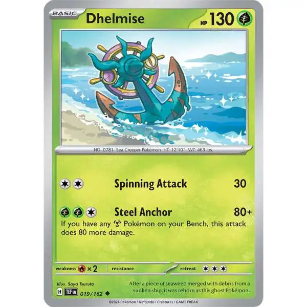 Pokemon Temporal Forces Uncommon Dhelmise #19