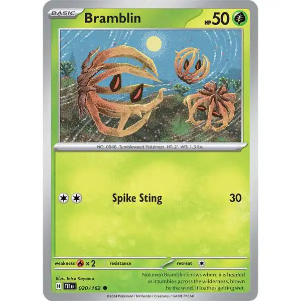 Pokemon Temporal Forces Common Bramblin #20