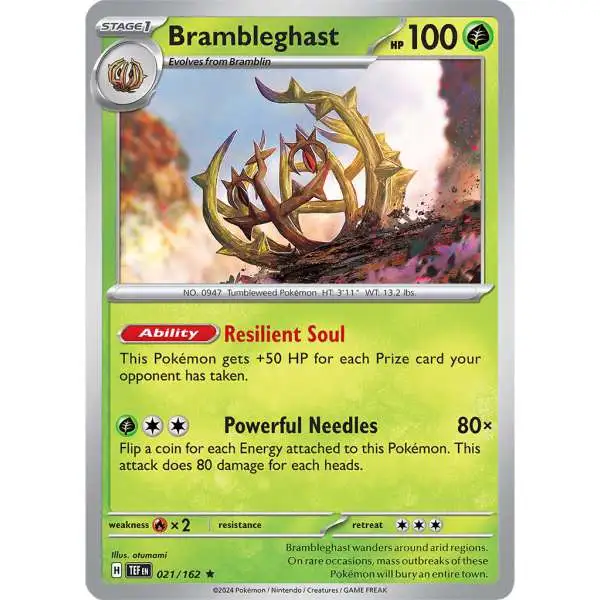 Pokemon Temporal Forces Rare Brambleghast #21