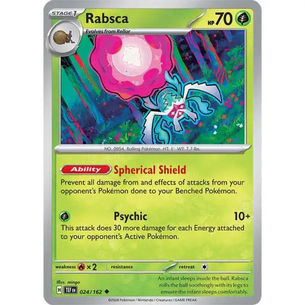 Pokemon Temporal Forces Uncommon Rabsca #24