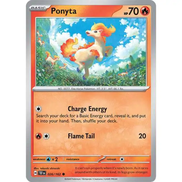 Pokemon Temporal Forces Common Ponyta #26