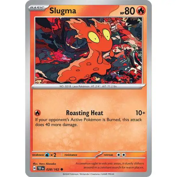 Pokemon Temporal Forces Common Slugma #28