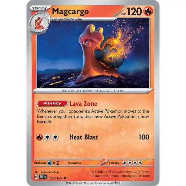 Pokemon Scarlet & Violet Temporal Forces Rare Magcargo #29