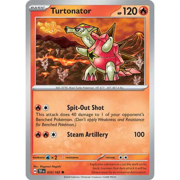 Pokemon Scarlet & Violet Temporal Forces Common Turtonator #35