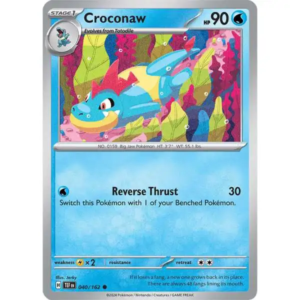 Pokemon Temporal Forces Common Croconaw #40