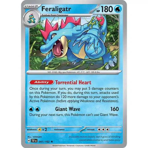Pokemon Scarlet & Violet Temporal Forces Rare Feraligatr #41