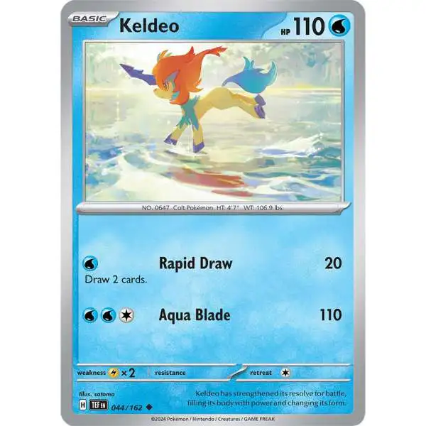 Pokemon Temporal Forces Uncommon Keldeo #44