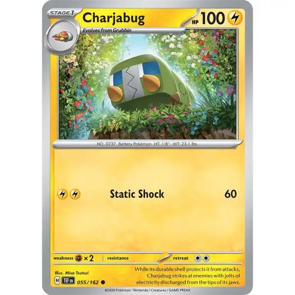 Pokemon Temporal Forces Common Charjabug #55