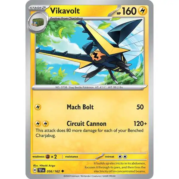 Pokemon Temporal Forces Uncommon Vikavolt #56