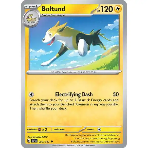 Pokemon Temporal Forces Uncommon Boltund #59