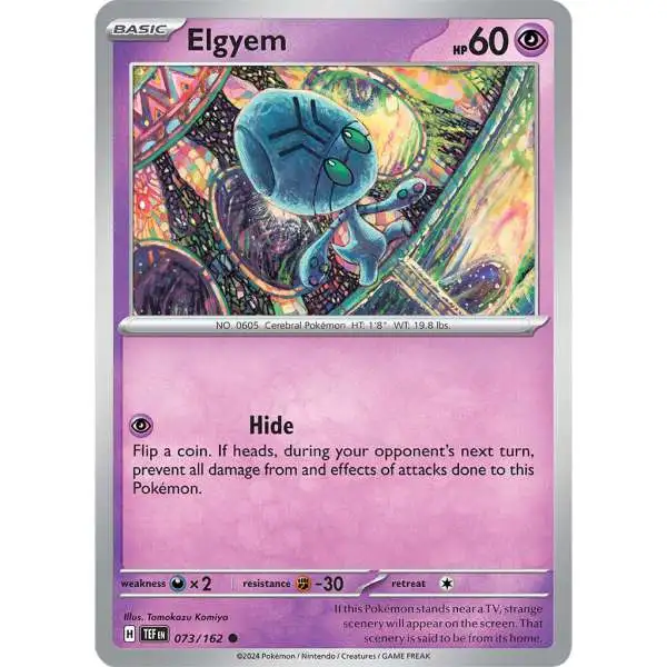 Pokemon Temporal Forces Common Elgyem #73