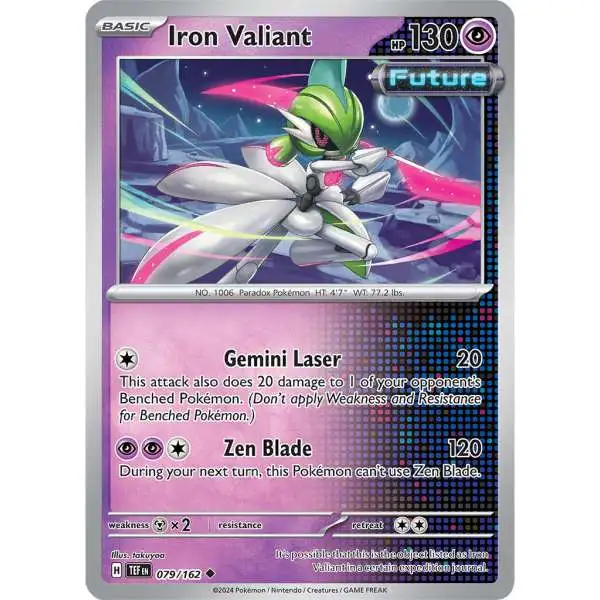 Pokemon Temporal Forces Uncommon Iron Valiant #79