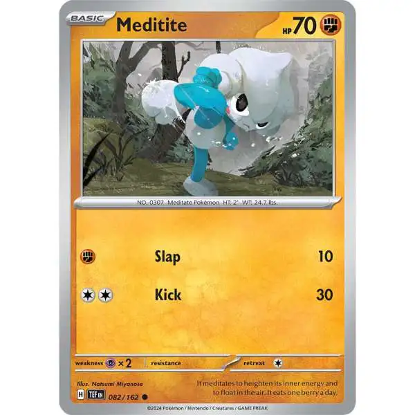 Pokemon Temporal Forces Common Meditite #82