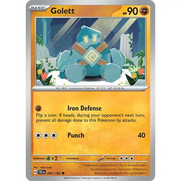 Pokemon Temporal Forces Common Golett #87