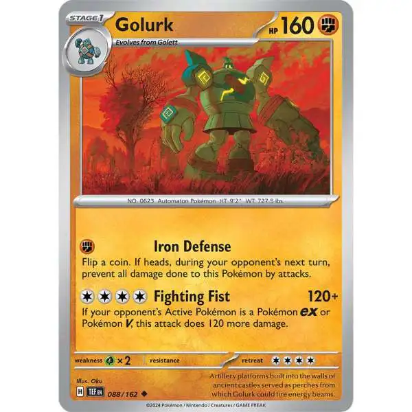 Pokemon Temporal Forces Uncommon Golurk #88