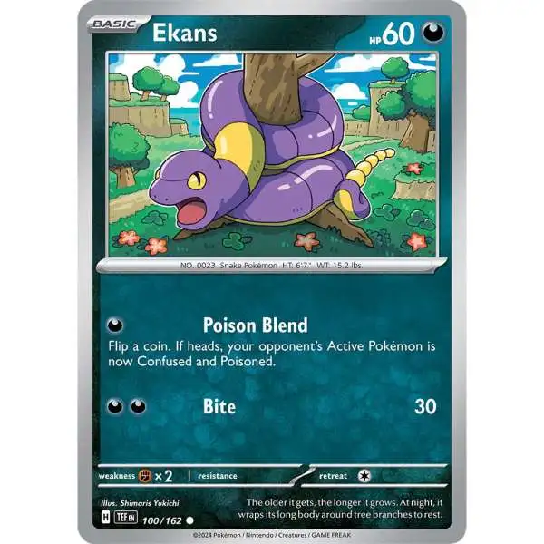 Pokemon Temporal Forces Common Ekans #100