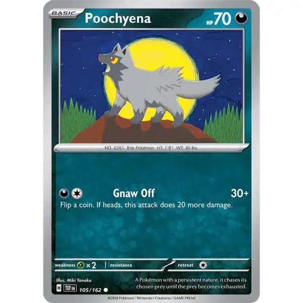Pokemon Temporal Forces Common Poochyena #105