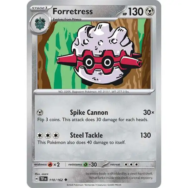 Pokemon Temporal Forces Uncommon Forretress #110