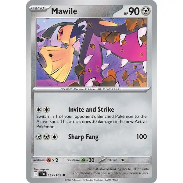 Pokemon Temporal Forces Common Mawile #112