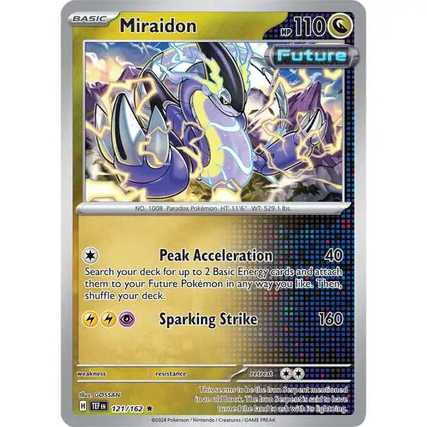 Pokemon Scarlet & Violet Temporal Forces Rare Miraidon #121
