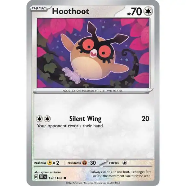 Pokemon Scarlet & Violet Temporal Forces Common Hoothoot #126