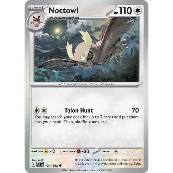 Pokemon Temporal Forces Common Noctowl #127