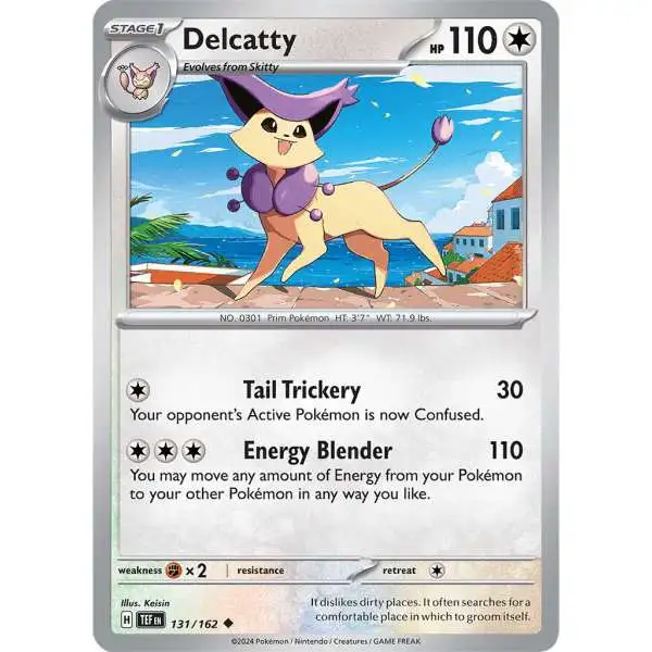 Pokemon Scarlet & Violet Temporal Forces Uncommon Delcatty #131