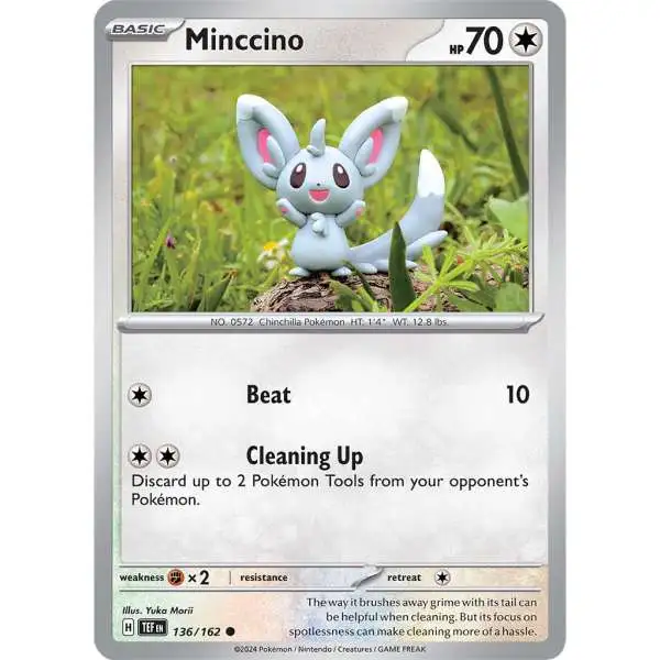 Pokemon Temporal Forces Common Minccino #136