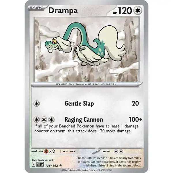 Pokemon Temporal Forces Rare Drampa #138