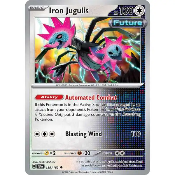 Pokemon Temporal Forces Uncommon Iron Jugulis #139