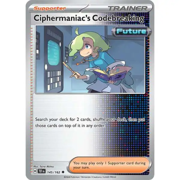 Pokemon Scarlet & Violet Temporal Forces Uncommon Ciphermaniac's Codebreaking #145