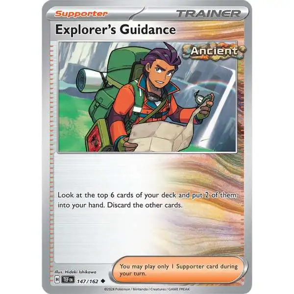 Pokemon Temporal Forces Uncommon Explorer's Guidance #147